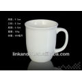 KC-90754eco ware weiße Porzellan-Kaffeetasse, 10oz Teebecher